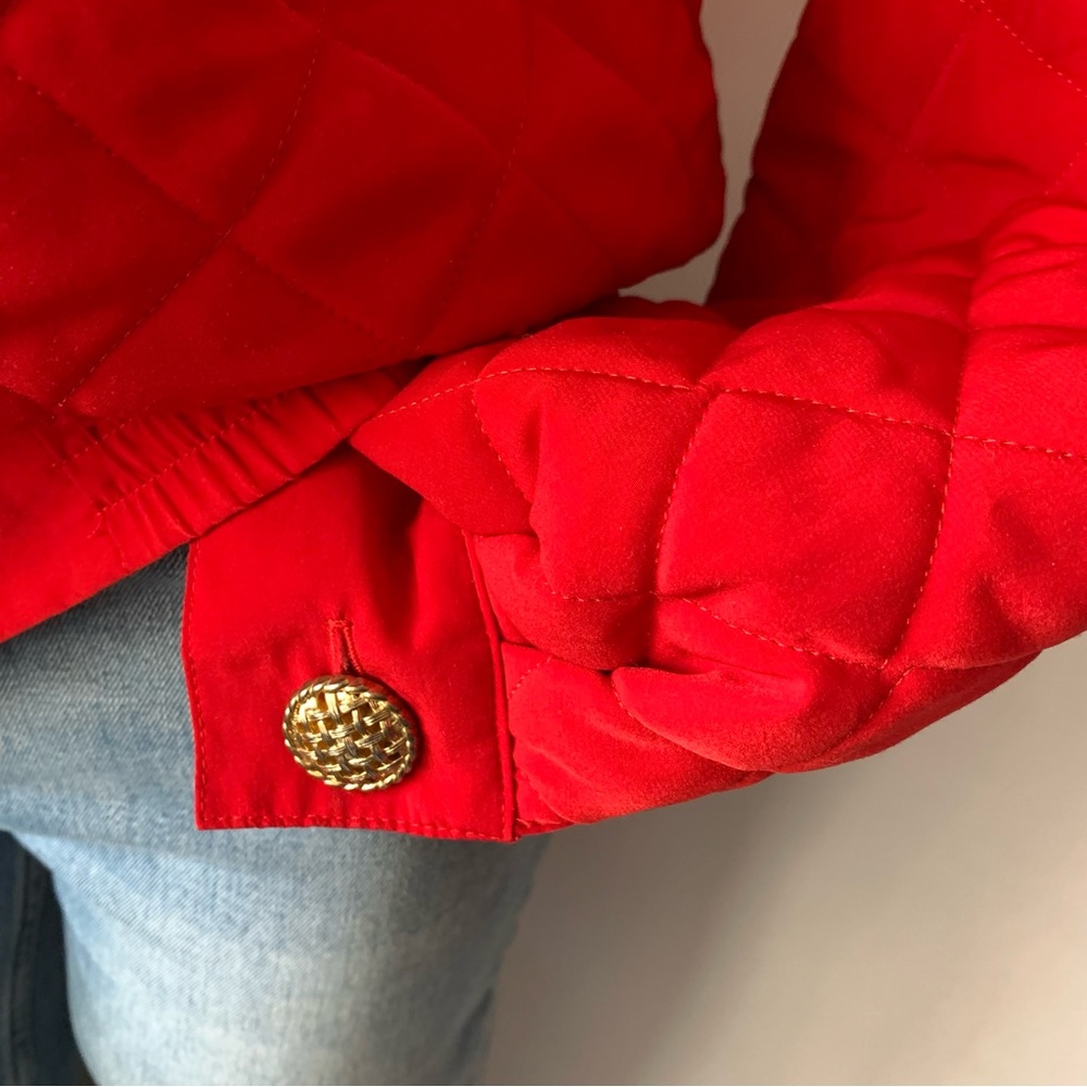 Vintage Vibrant Artsy Reversible Bomber Jacket Quilted - Picture 13 of 15